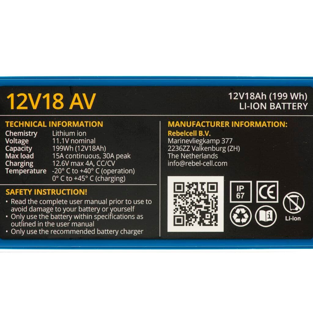 Baterie cu litiu 12V18 AV (Model 2025) 4