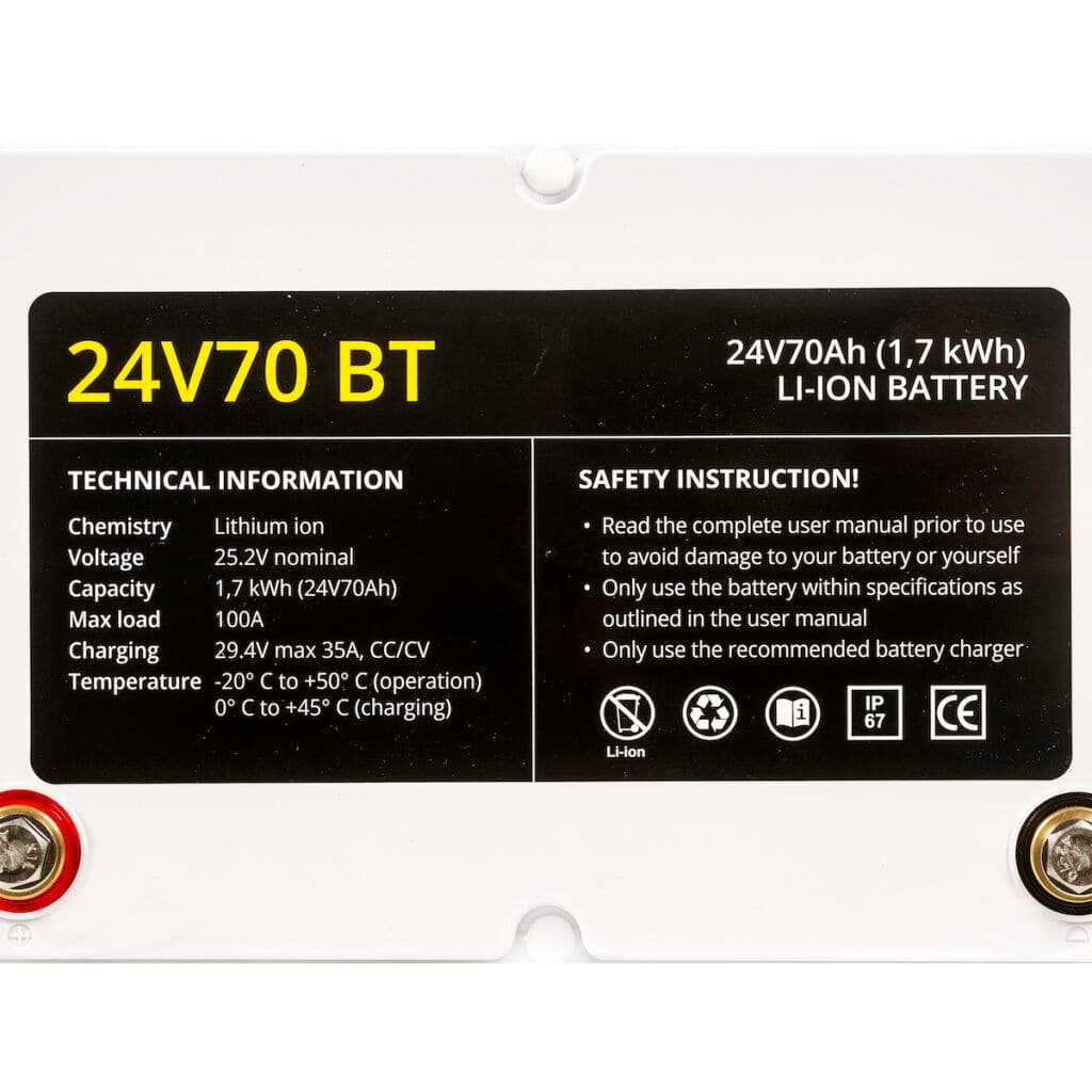 Acumulator cu litiu 24V70 BT Resigilat Cat – D 4