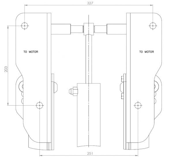 Elevator hidraulic pentru motor de barcă outboard 3