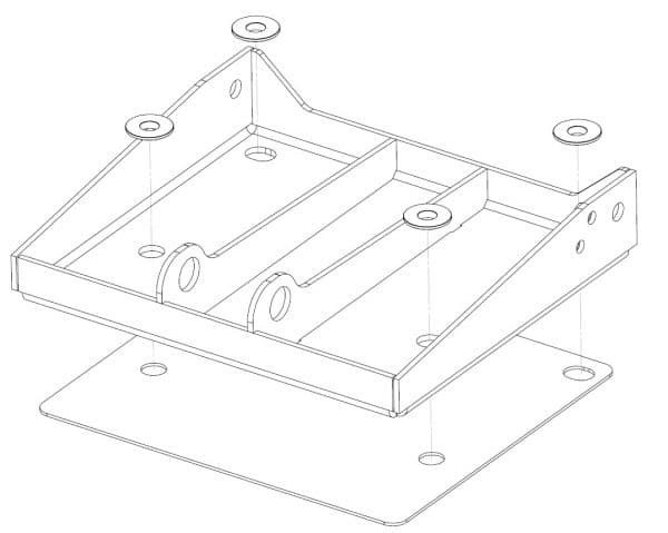 Elevator pentru motor de barcă. Trim hidraulic pentru motor de barcă outboard 4