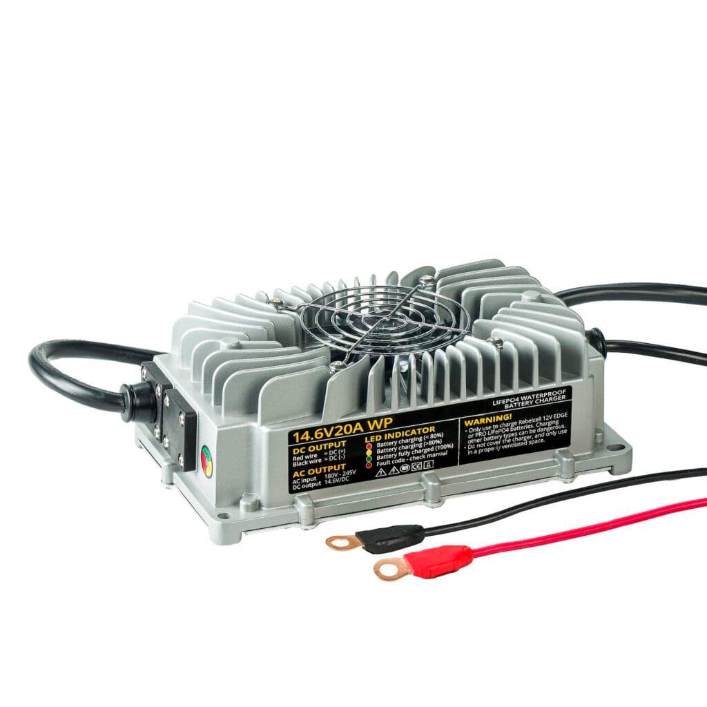 Încărcător LiFePO4 14.6V20A impermeabil (IP65)