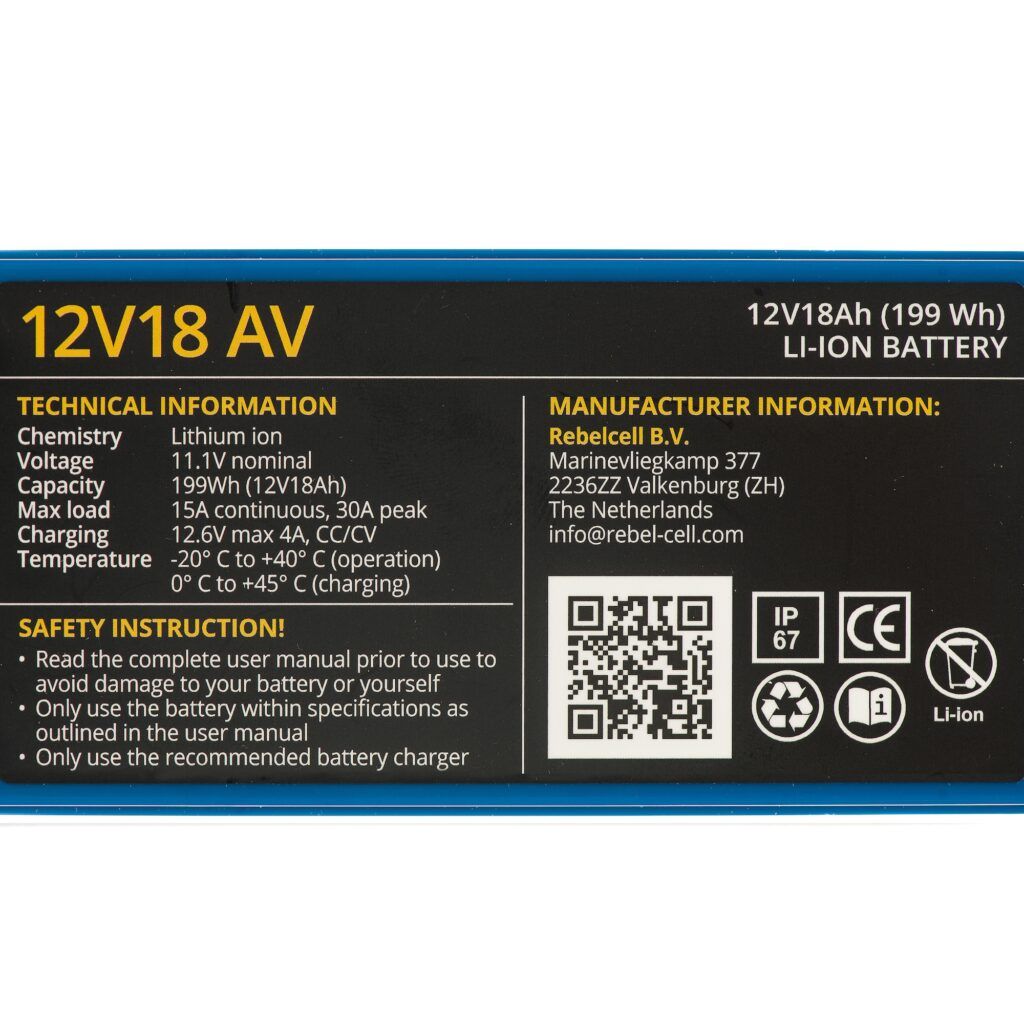 Baterie litiu 12V18 AV (Model 2025) 4