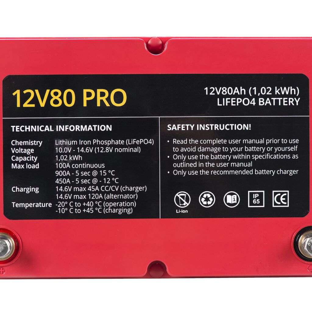 Baterie 12V80 PRO LiFePO4 — resigilată, cat. D 2