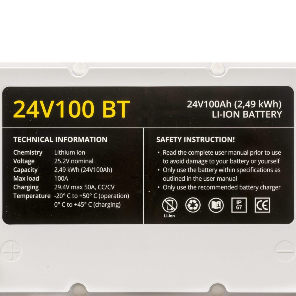24V100 BT Lithium Battery 3