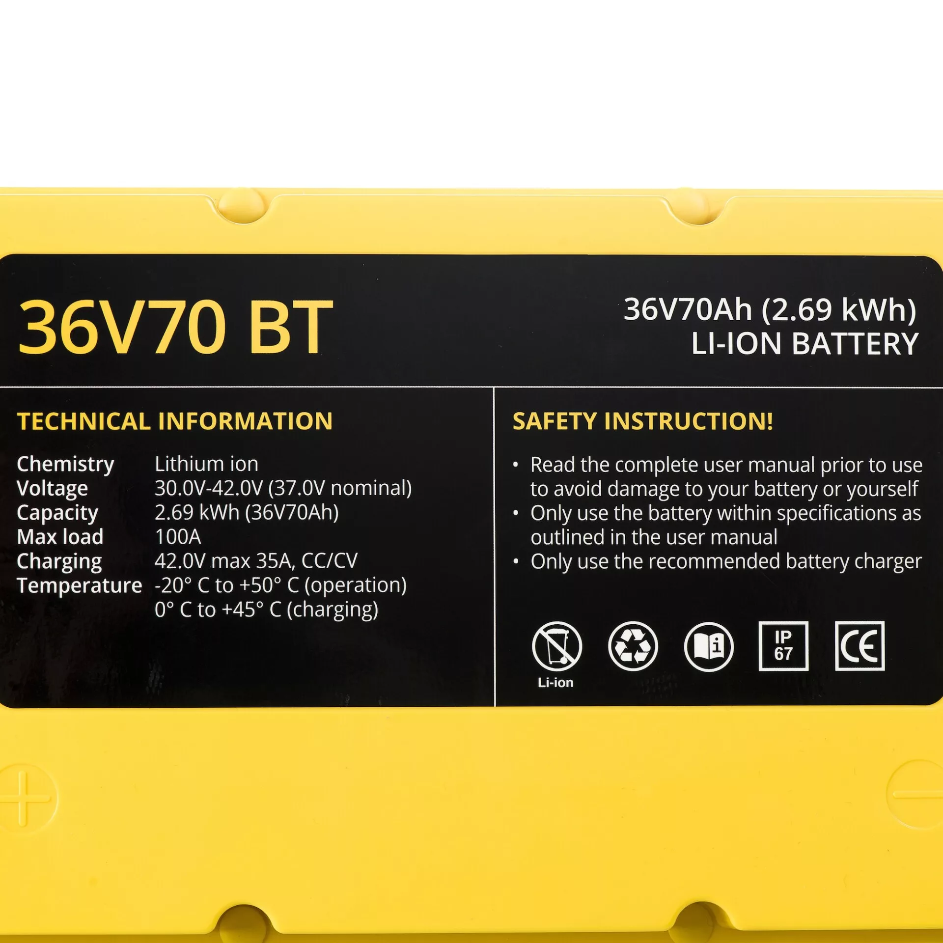 36V70 BT lithium battery 6