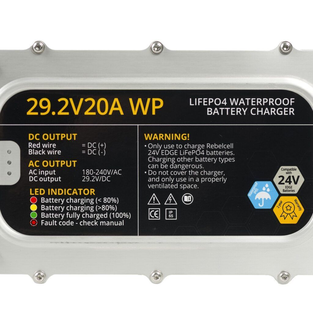 Încărcător 29.4V20A Lithium rezistent la apă (IP65) 6