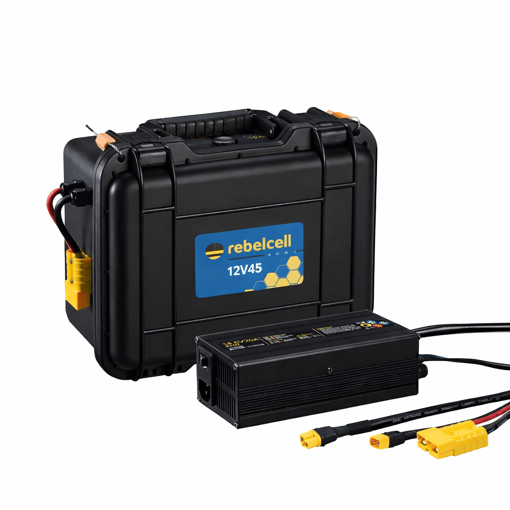 Outdoorbox EDGE 12.45 cu încărcător 14.6V20A LiFePO4 cu XT60