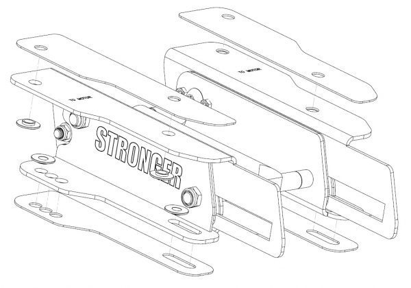 Hydraulic lift for outboard boat motor HL 2000 5
